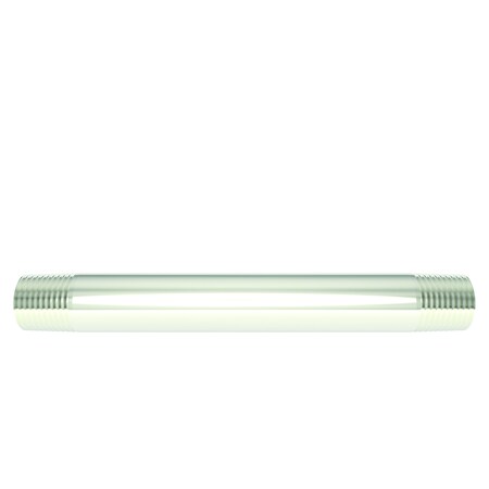 Brasstech 6" Brass Nipple, 1/2" Ips in Polished Nickel 448/15